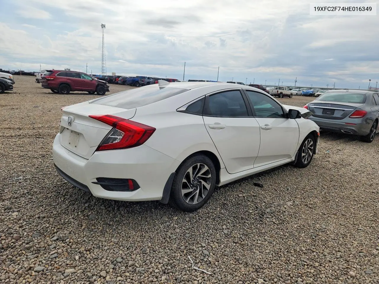 2017 HONDA CIVIC VIN 19XFC2F74HE016349 — фото 3