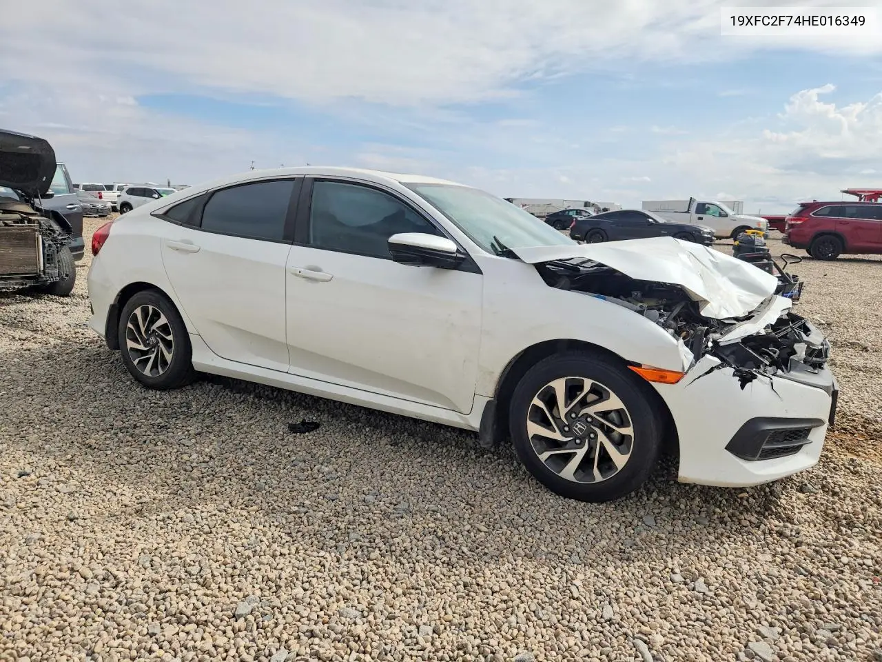2017 HONDA CIVIC VIN 19XFC2F74HE016349 — фото 4