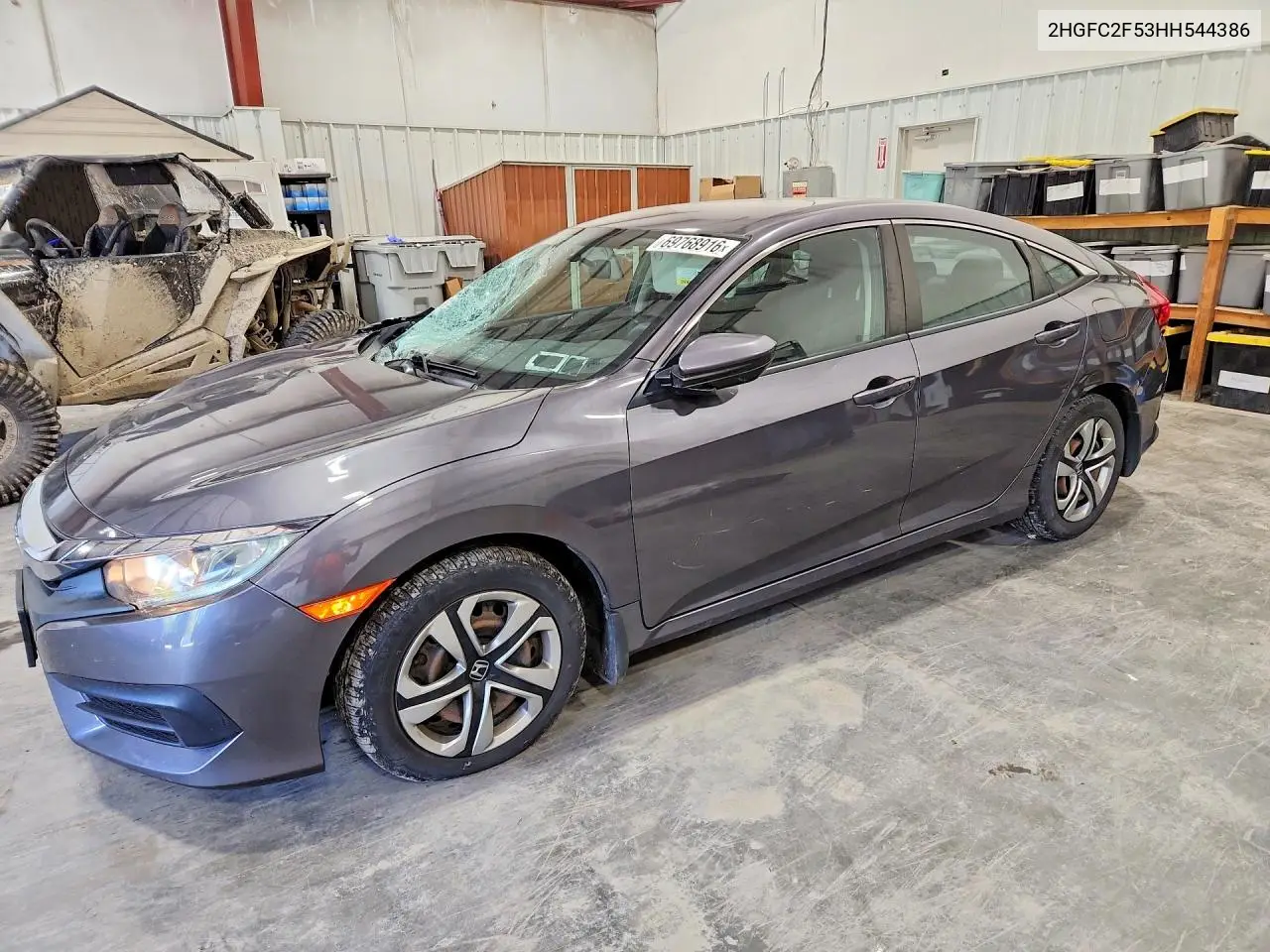 HONDA CIVIC 2017, VIN 2HGFC2F53HH544386