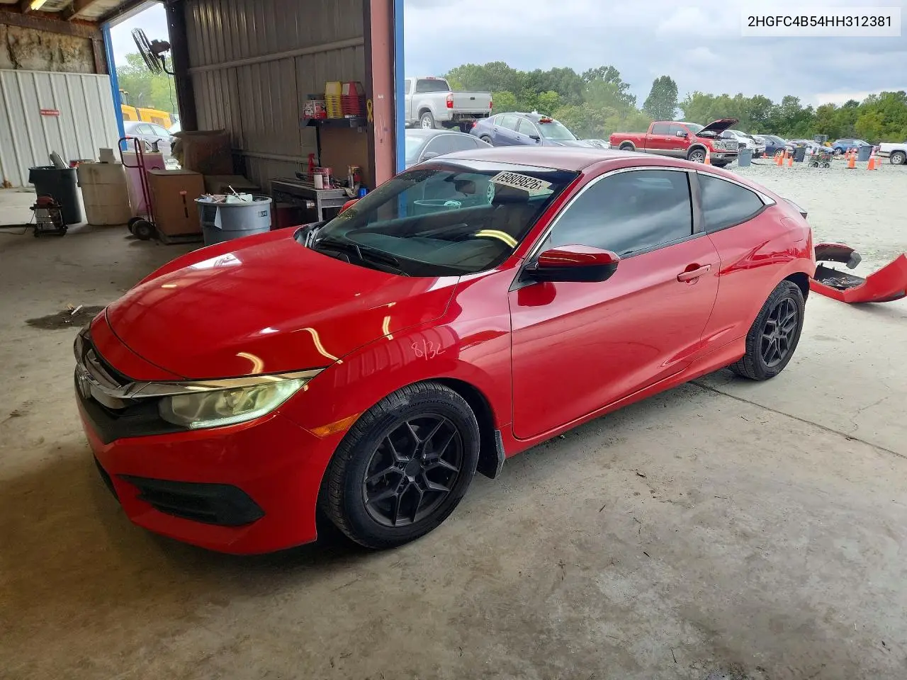 HONDA CIVIC 2017, VIN 2HGFC4B54HH312381