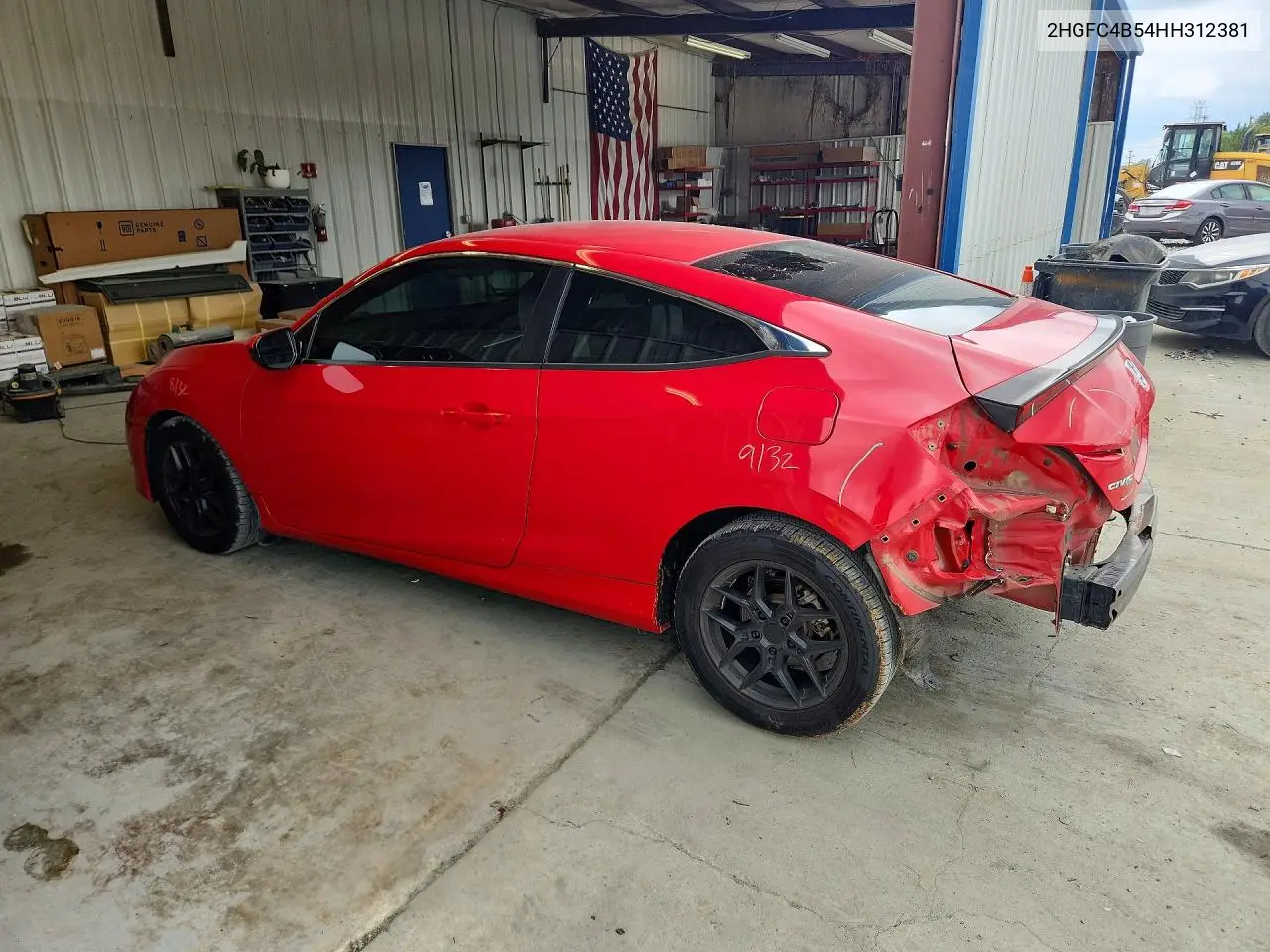 2017 HONDA CIVIC VIN 2HGFC4B54HH312381 — фото 2