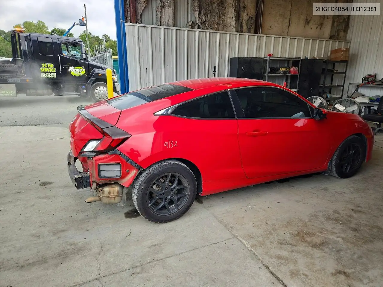 2017 HONDA CIVIC VIN 2HGFC4B54HH312381 — фото 3