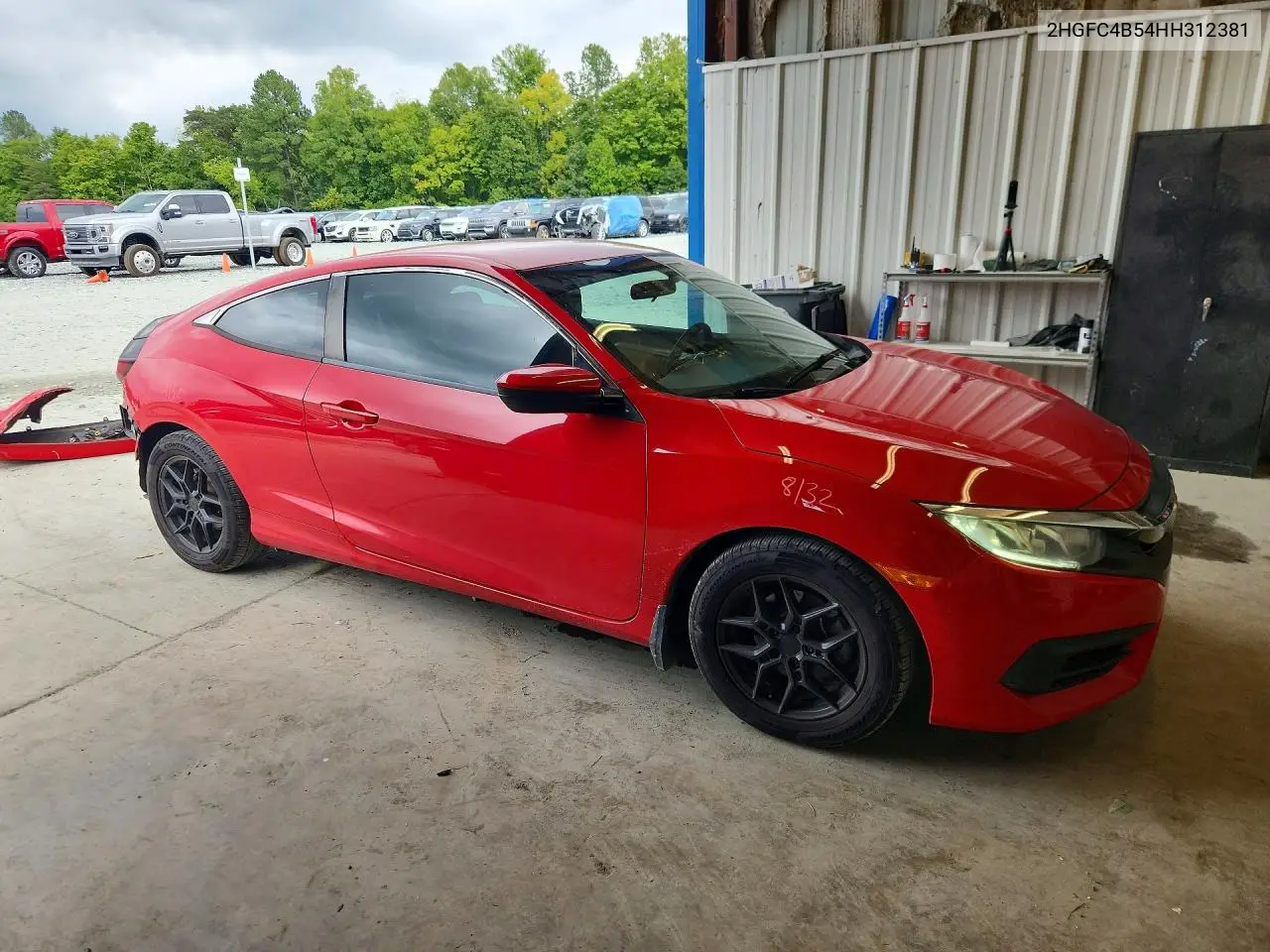 2017 HONDA CIVIC VIN 2HGFC4B54HH312381 — фото 4