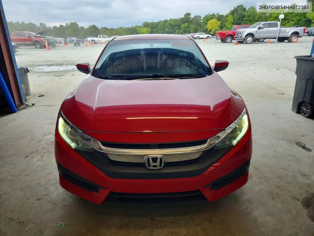 2017 HONDA CIVIC VIN 2HGFC4B54HH312381 — фото 5