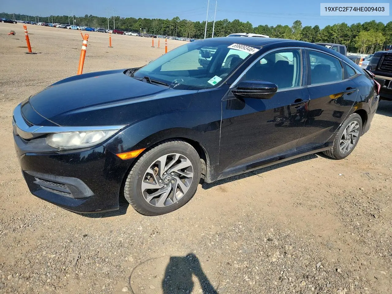HONDA CIVIC 2017, VIN 19XFC2F74HE009403