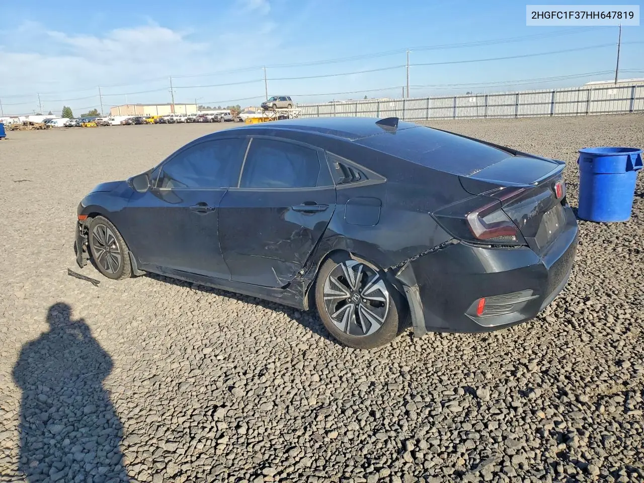 2017 HONDA CIVIC VIN 2HGFC1F37HH647819 — фото 2