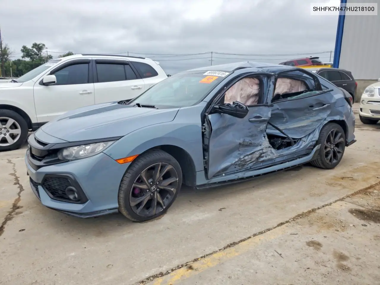 HONDA CIVIC 2017, VIN SHHFK7H47HU218100
