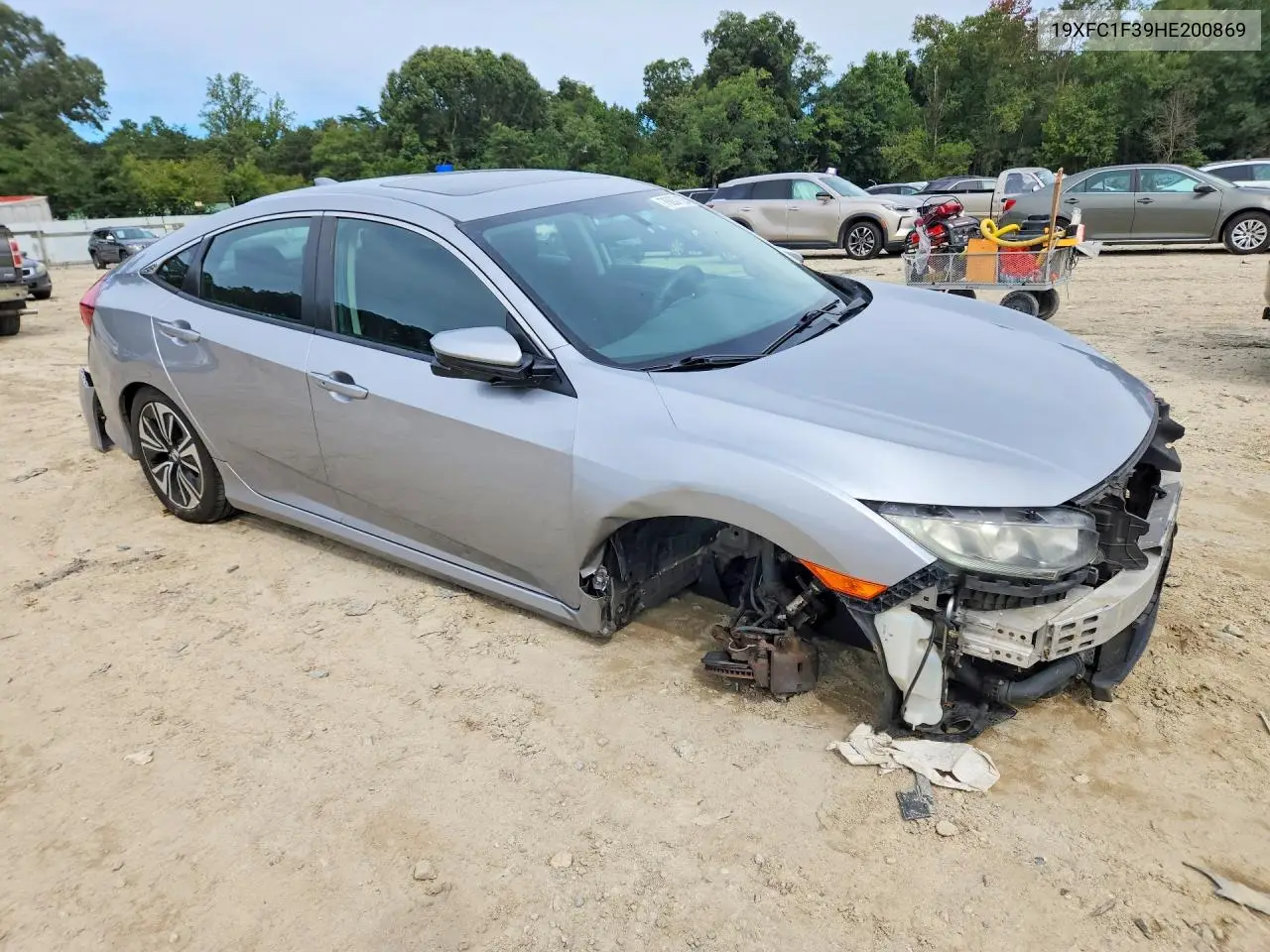2017 HONDA CIVIC VIN 19XFC1F39HE200869 — фото 4