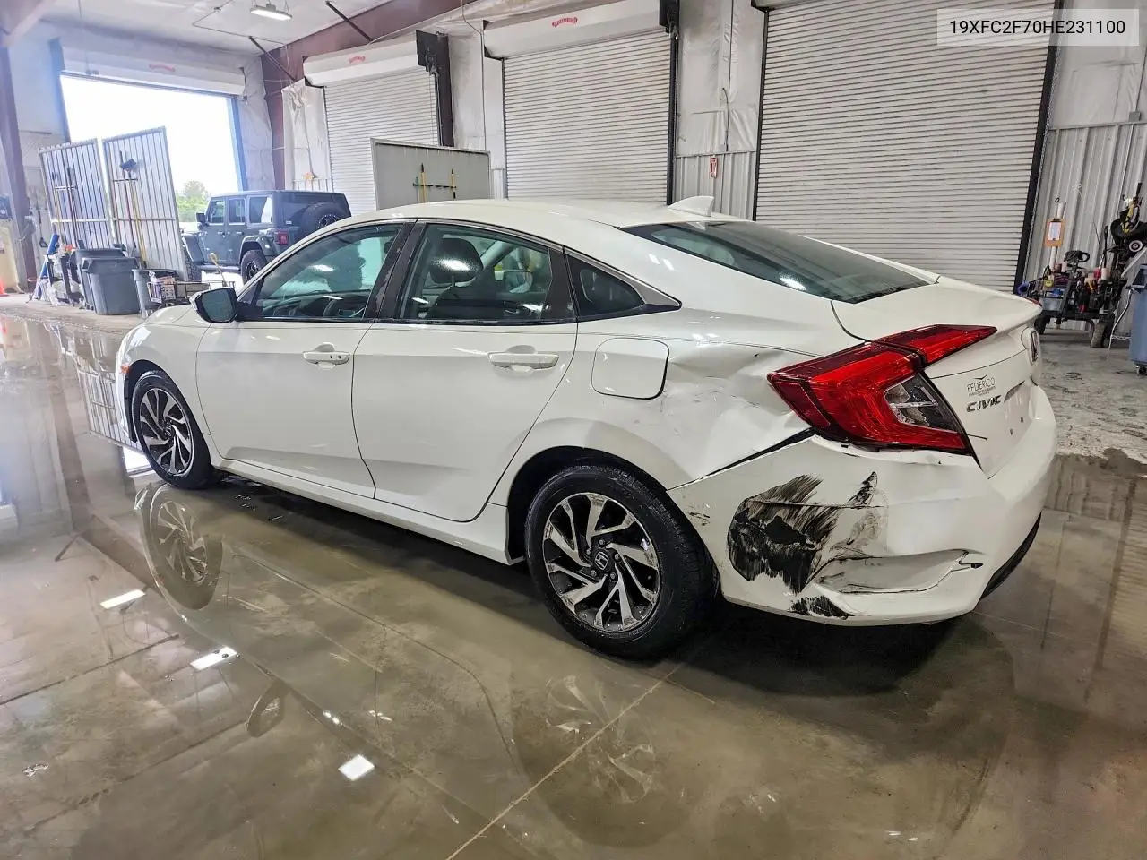 2017 HONDA CIVIC VIN 19XFC2F70HE231100 — фото 2
