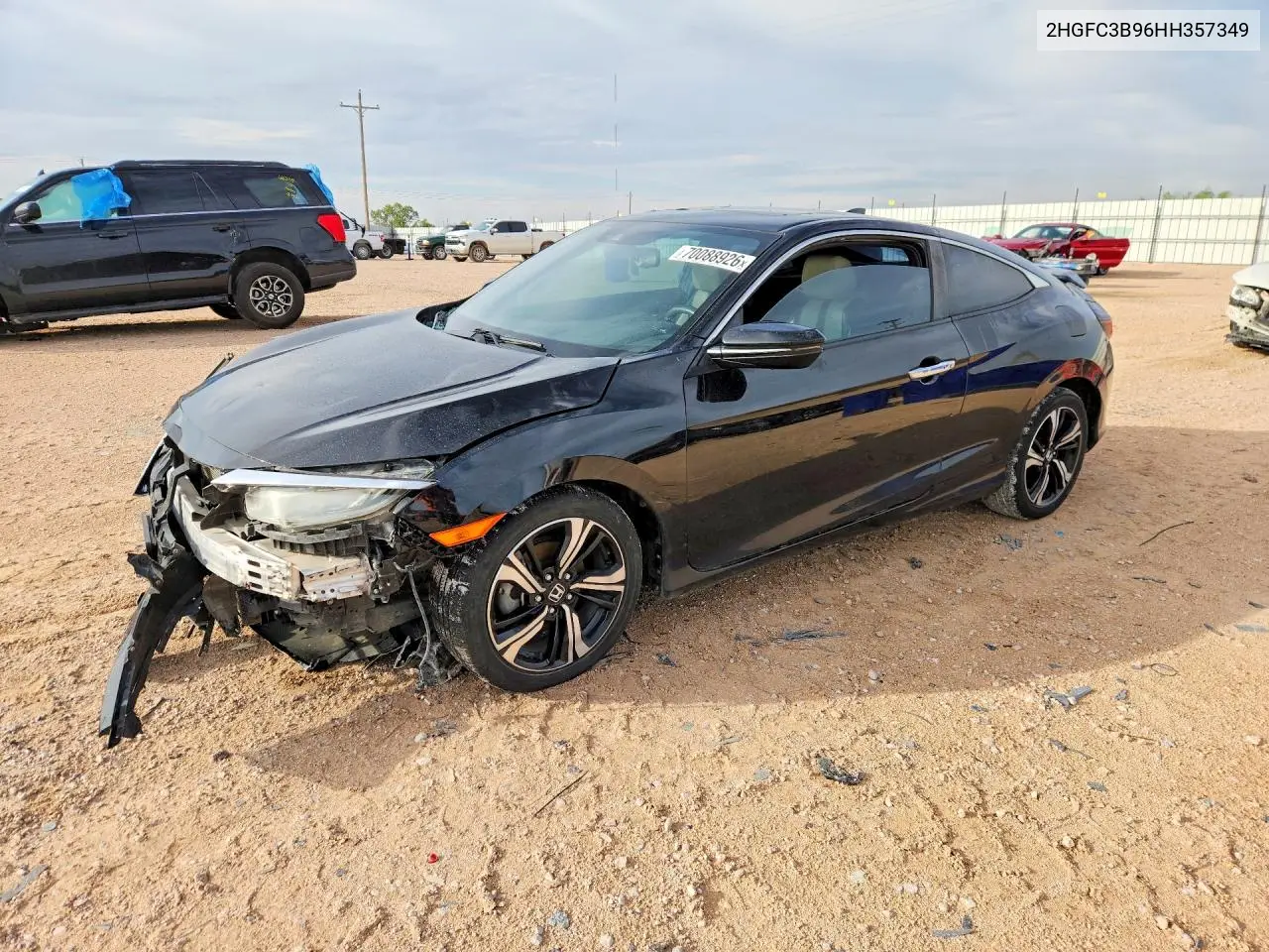 HONDA CIVIC 2017, VIN 2HGFC3B96HH357349