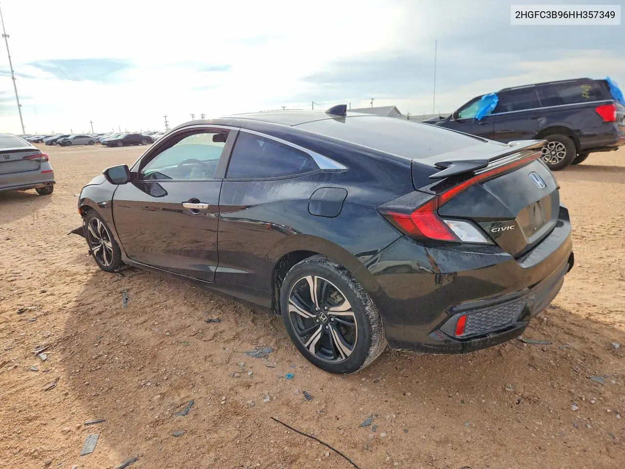 2017 HONDA CIVIC VIN 2HGFC3B96HH357349 — фото 2