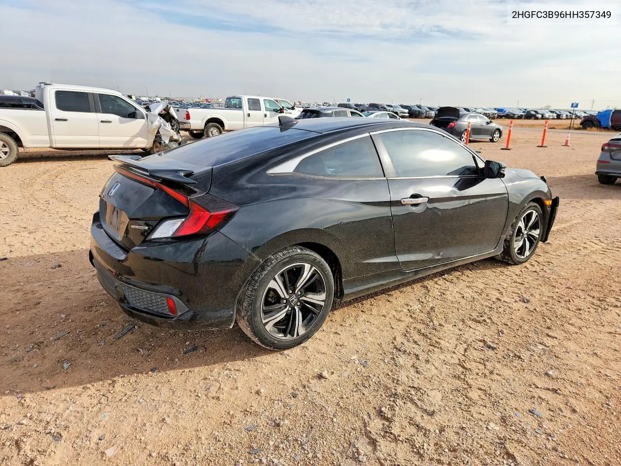 2017 HONDA CIVIC VIN 2HGFC3B96HH357349 — фото 3