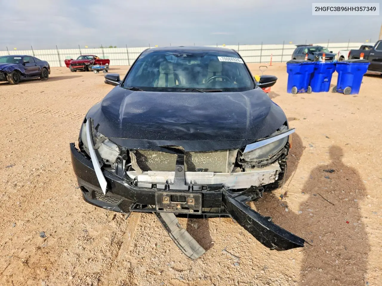 2017 HONDA CIVIC VIN 2HGFC3B96HH357349 — фото 5