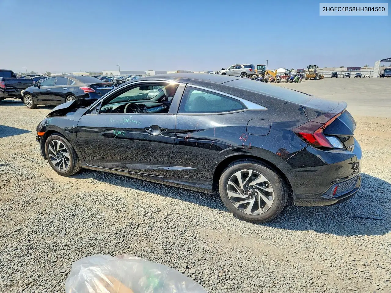 2017 HONDA CIVIC VIN 2HGFC4B58HH304560 — фото 2