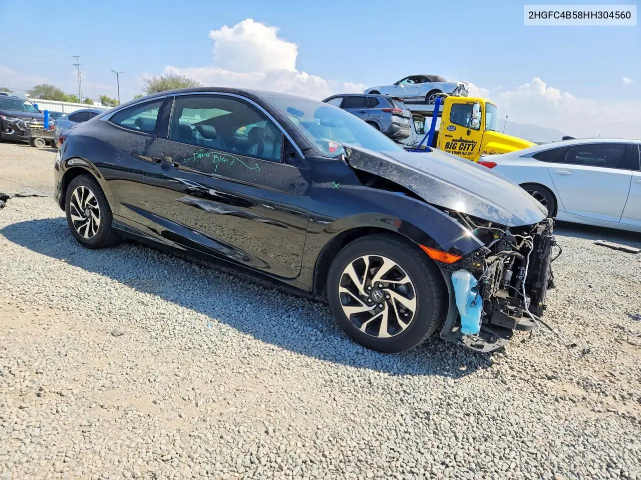 2017 HONDA CIVIC VIN 2HGFC4B58HH304560 — фото 4