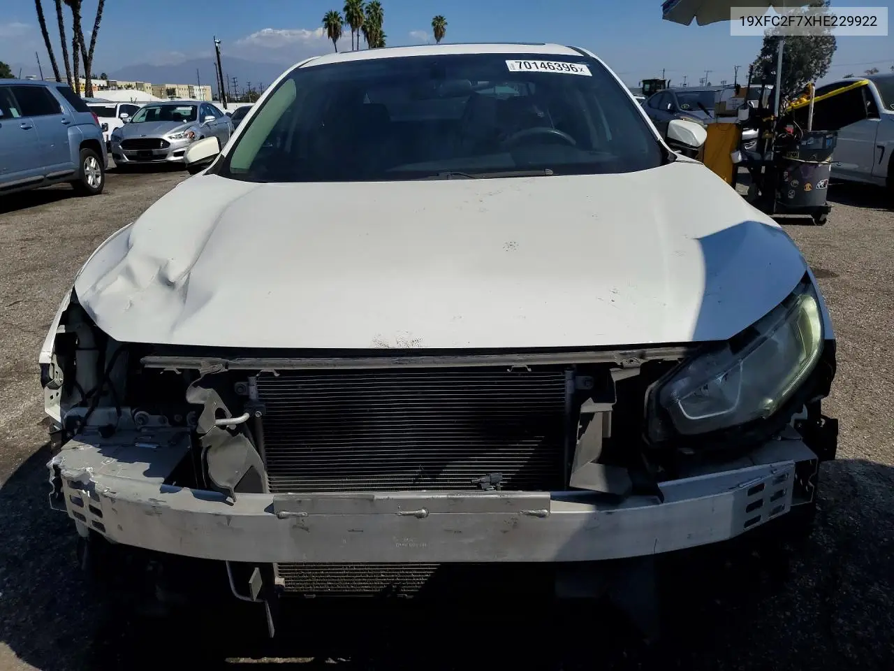 2017 HONDA CIVIC VIN 19XFC2F7XHE229922 — фото 5
