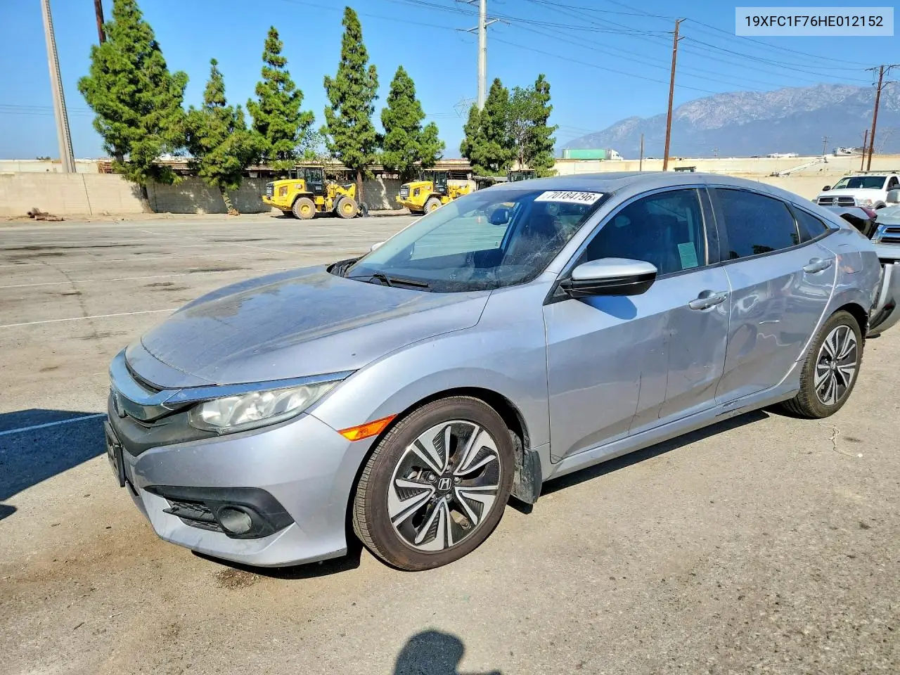 HONDA CIVIC 2017, VIN 19XFC1F76HE012152