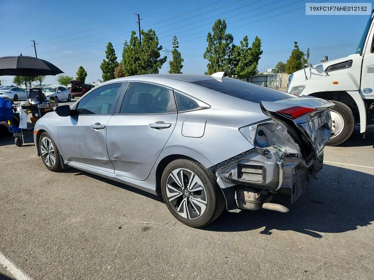 2017 HONDA CIVIC VIN 19XFC1F76HE012152 — фото 2