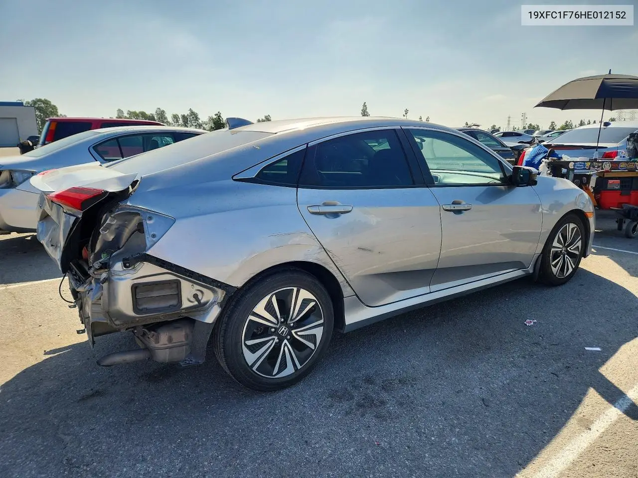 2017 HONDA CIVIC VIN 19XFC1F76HE012152 — фото 3