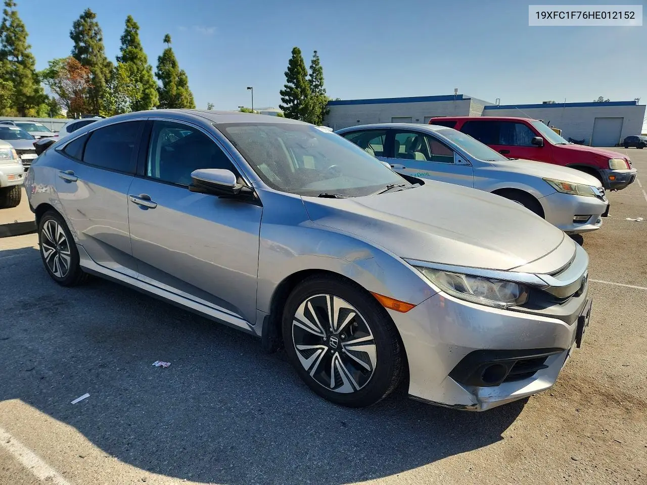 2017 HONDA CIVIC VIN 19XFC1F76HE012152 — фото 4