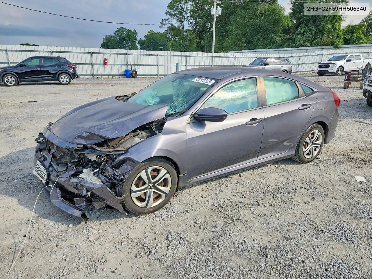 HONDA CIVIC 2017, VIN 2HGFC2F59HH506340
