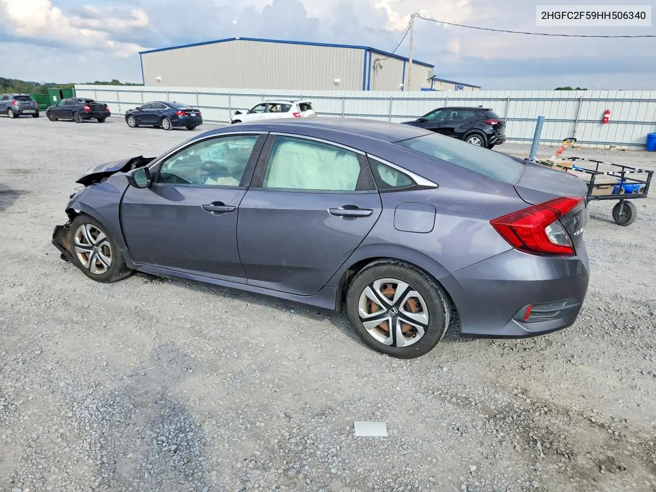 2017 HONDA CIVIC VIN 2HGFC2F59HH506340 — фото 2