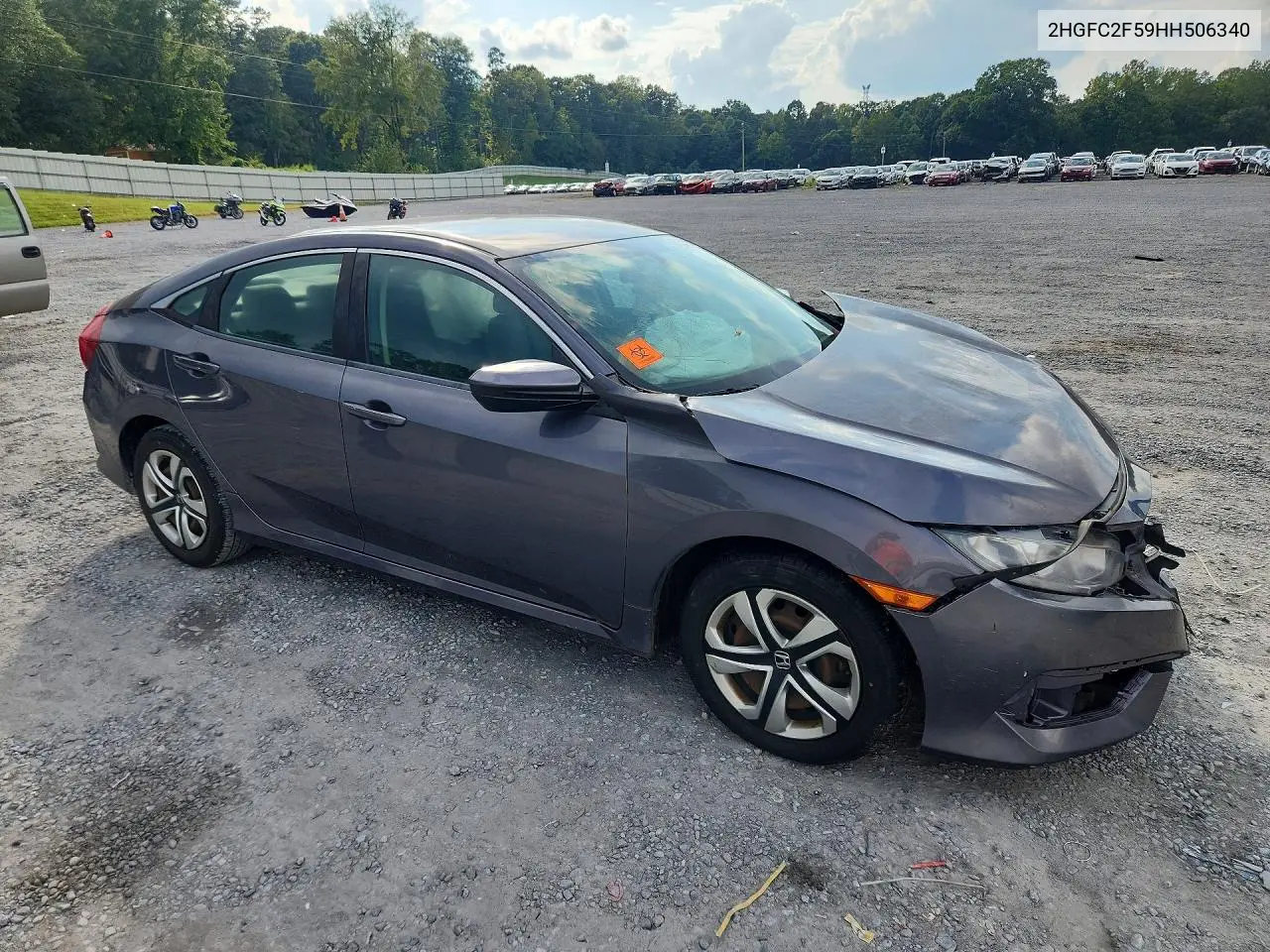 2017 HONDA CIVIC VIN 2HGFC2F59HH506340 — фото 4