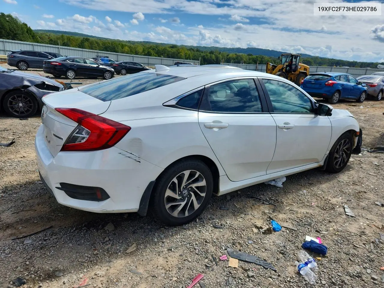 2017 HONDA CIVIC VIN 19XFC2F73HE029786 — фото 3