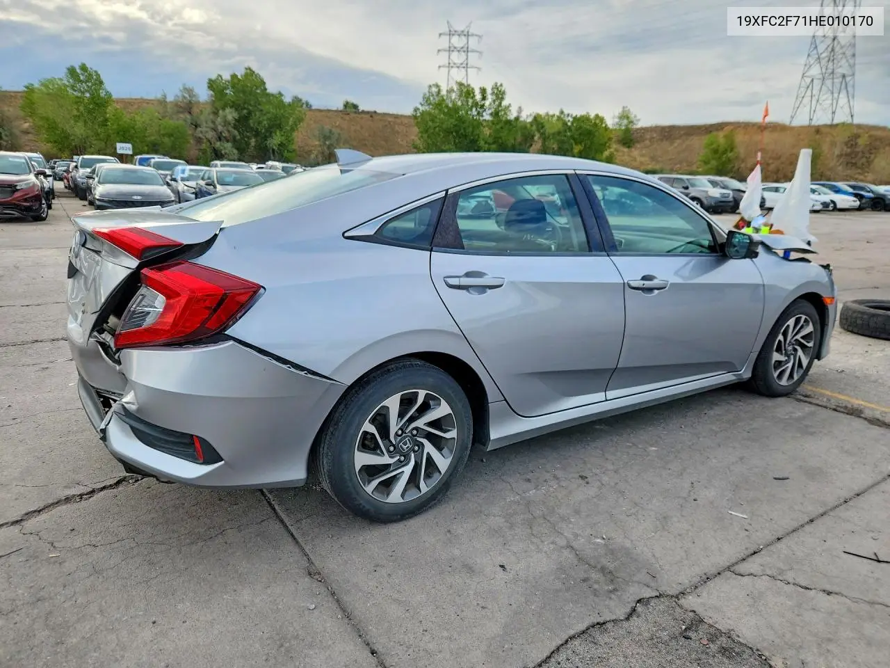 2017 HONDA CIVIC VIN 19XFC2F71HE010170 — фото 3