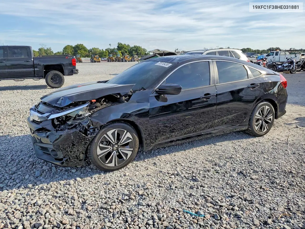HONDA CIVIC 2017, VIN 19XFC1F38HE031881