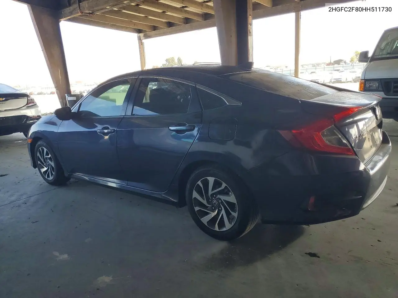 2017 HONDA CIVIC VIN 2HGFC2F80HH511730 — фото 2