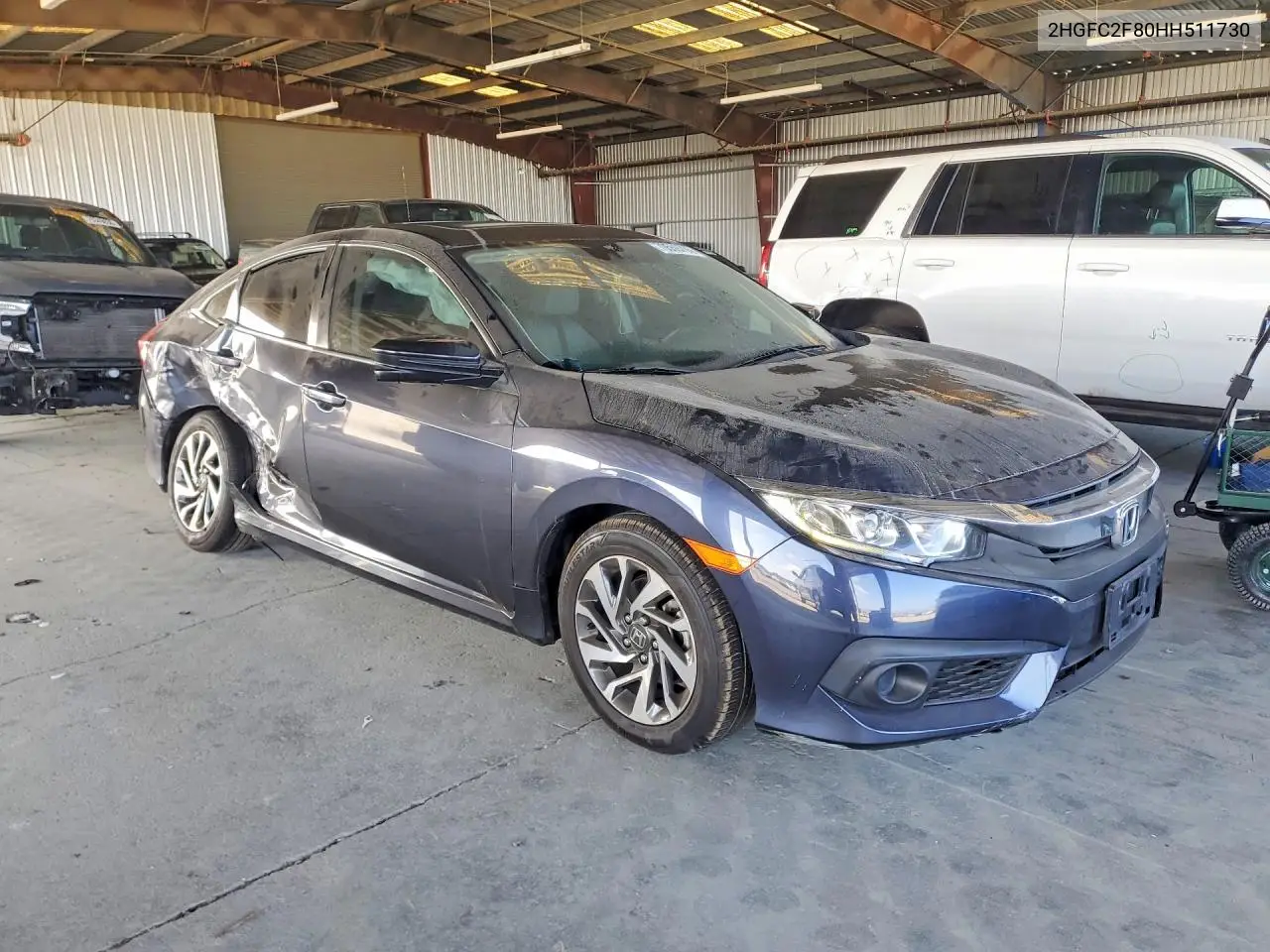 2017 HONDA CIVIC VIN 2HGFC2F80HH511730 — фото 4