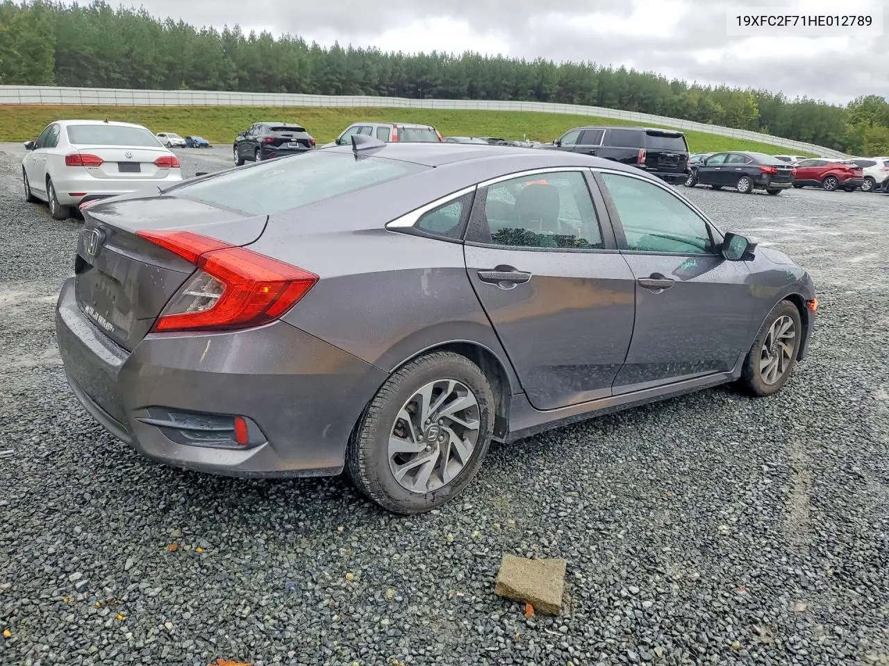 2017 HONDA CIVIC VIN 19XFC2F71HE012789 — фото 3