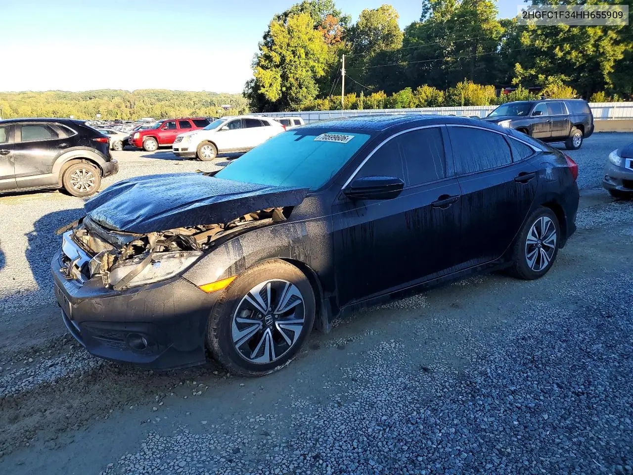 HONDA CIVIC 2017, VIN 2HGFC1F34HH655909