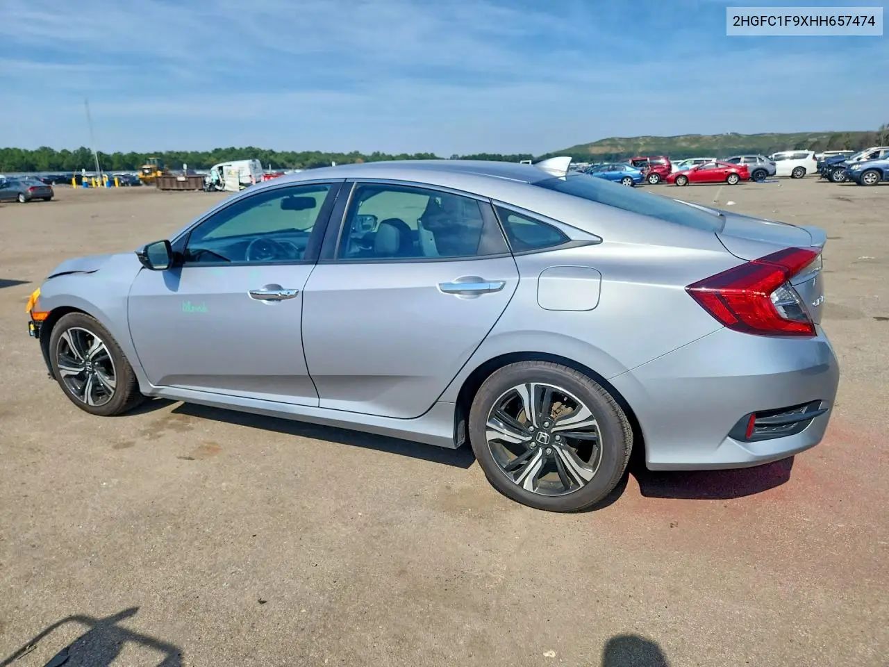 2017 HONDA CIVIC VIN 2HGFC1F9XHH657474 — фото 2