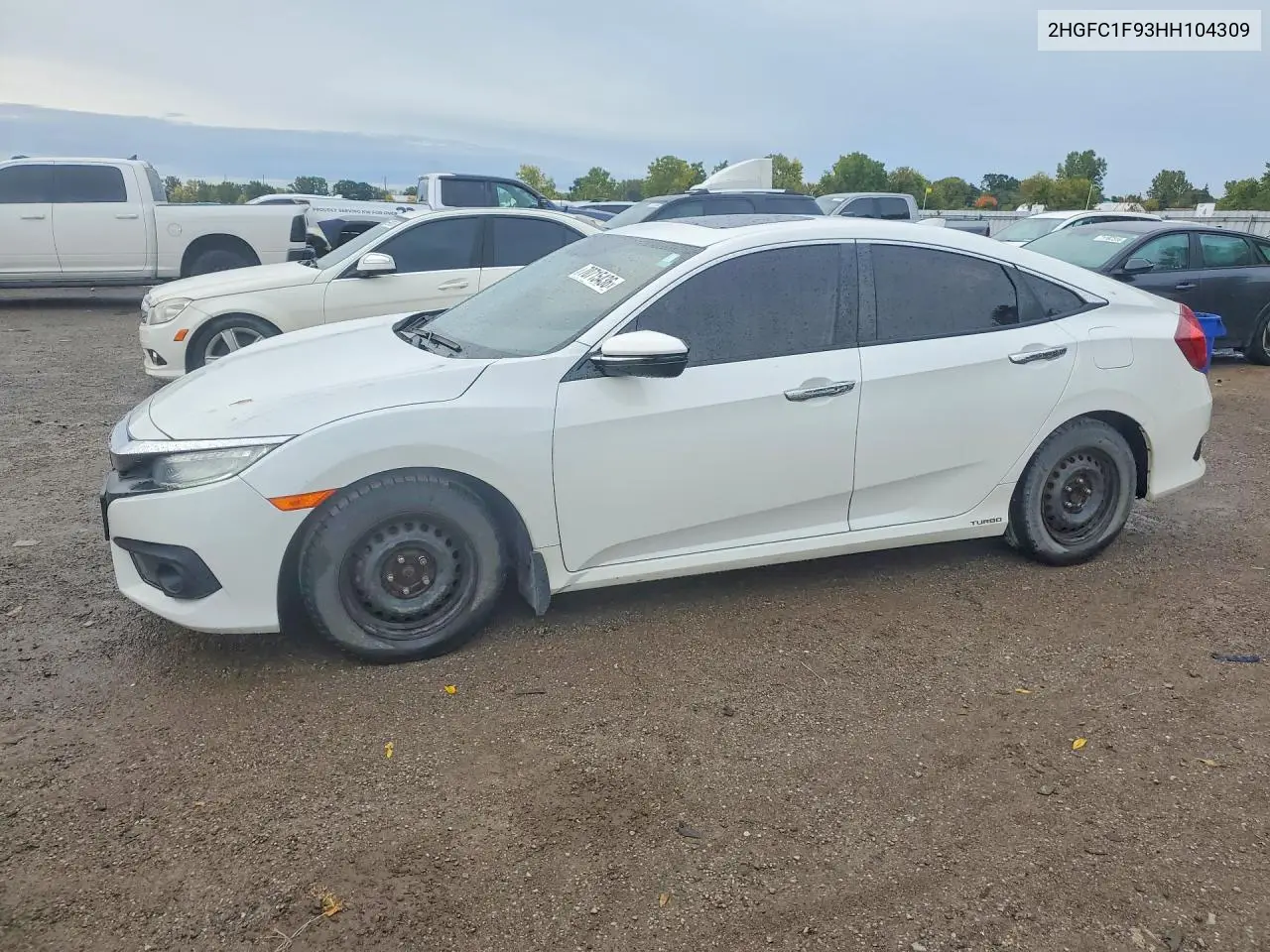 HONDA CIVIC 2017, VIN 2HGFC1F93HH104309