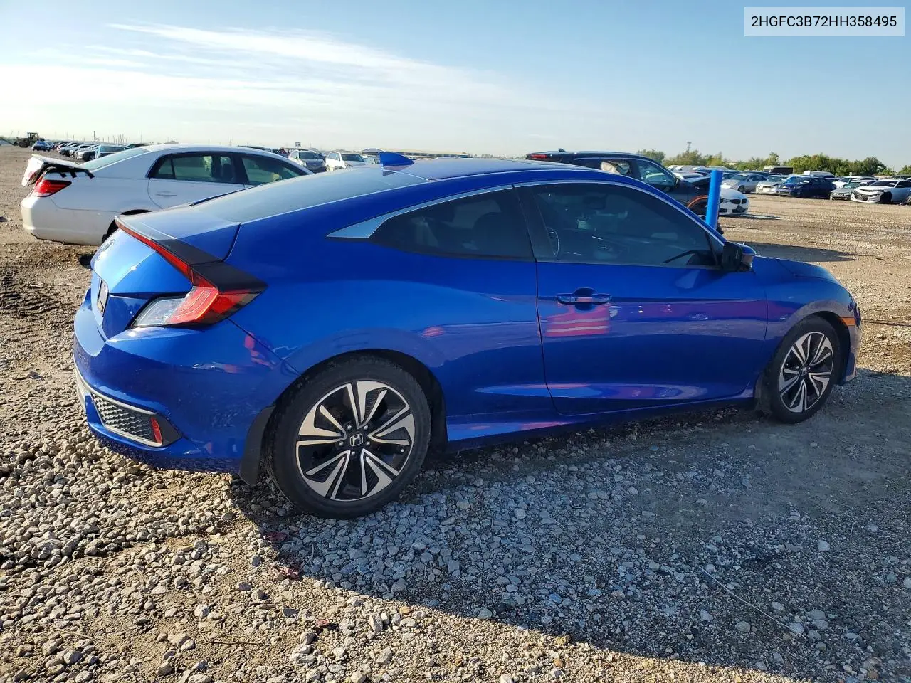 2017 HONDA CIVIC VIN 2HGFC3B72HH358495 — фото 3