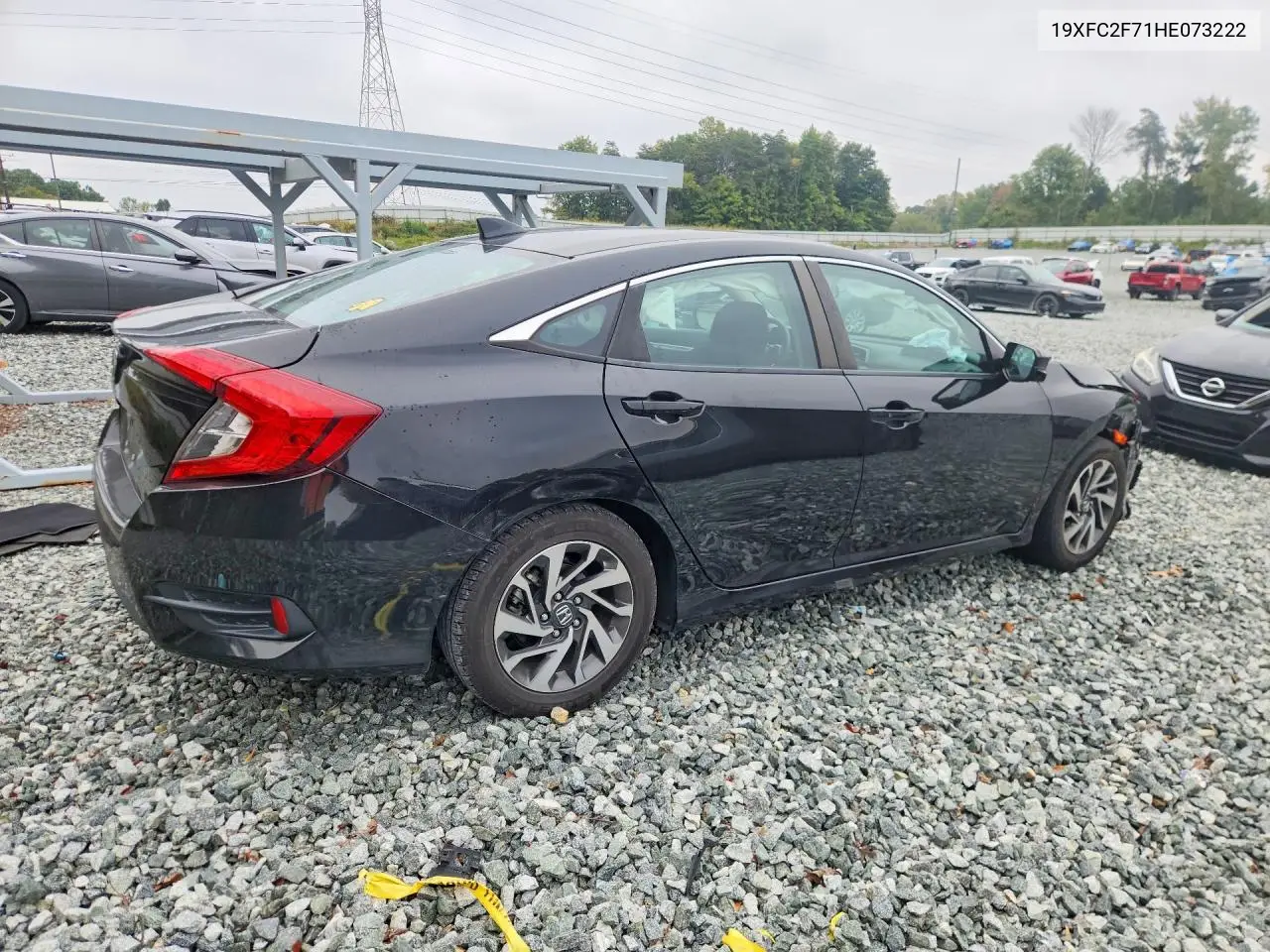 2017 HONDA CIVIC VIN 19XFC2F71HE073222 — фото 3