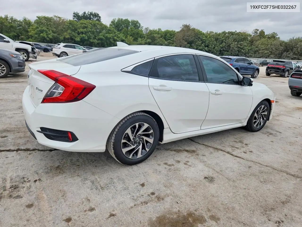 2017 HONDA CIVIC VIN 19XFC2F75HE032267 — фото 3