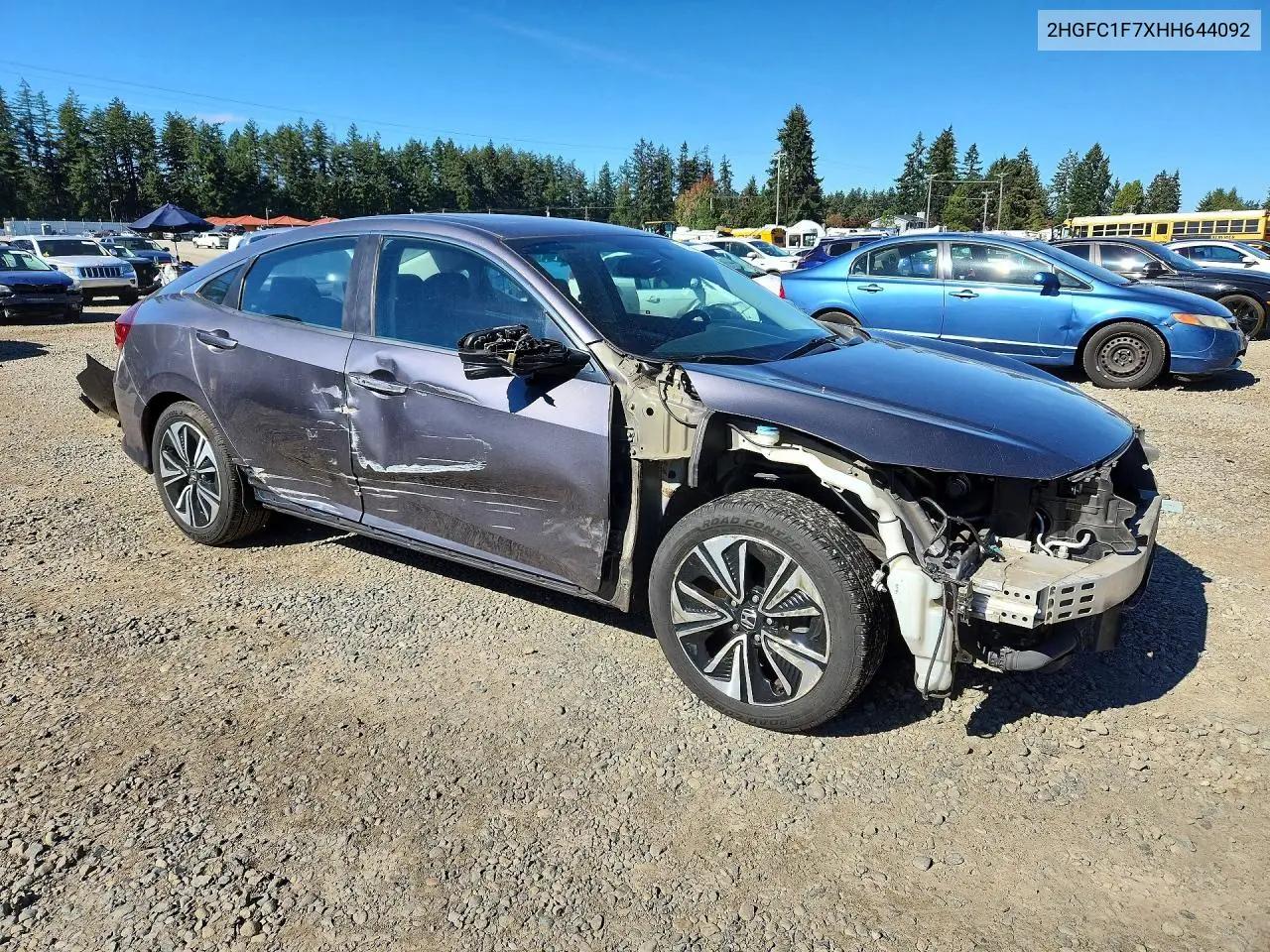 2017 HONDA CIVIC VIN 2HGFC1F7XHH644092 — фото 4
