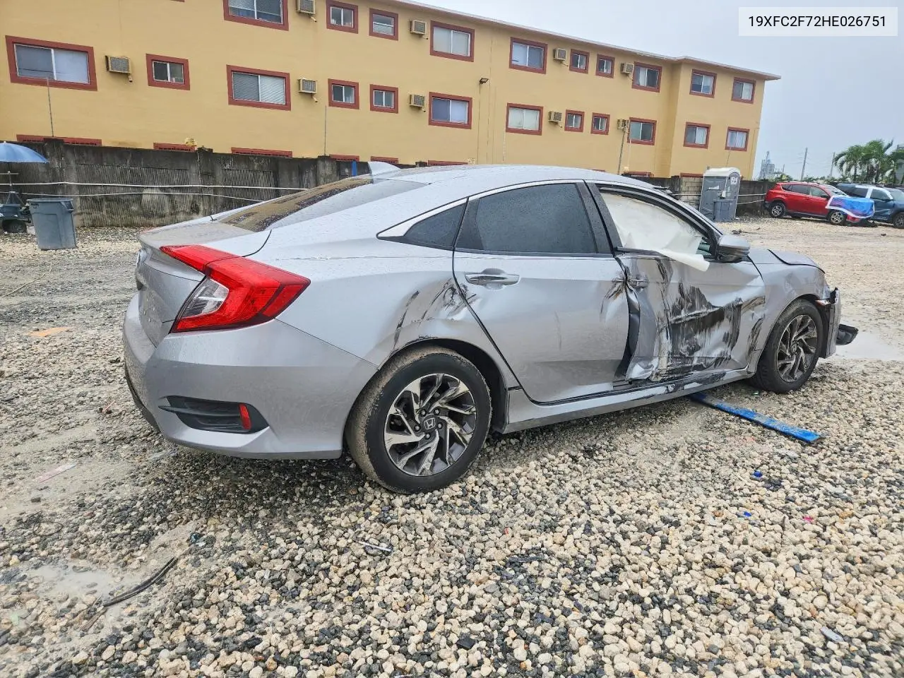 2017 HONDA CIVIC VIN 19XFC2F72HE026751 — фото 3