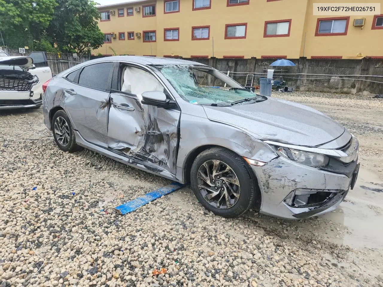 2017 HONDA CIVIC VIN 19XFC2F72HE026751 — фото 4