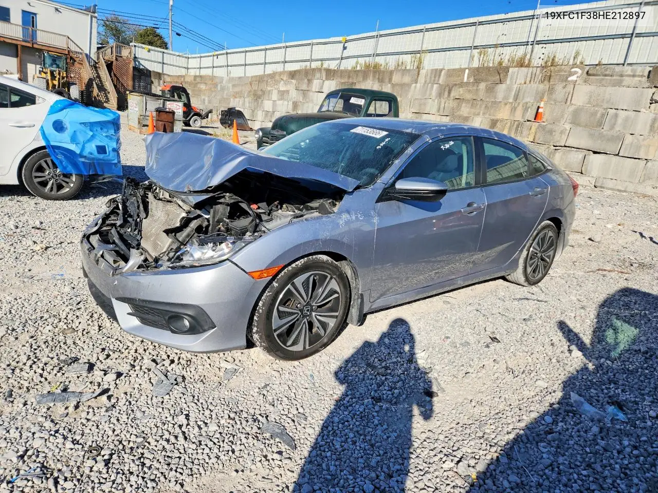 HONDA CIVIC 2017, VIN 19XFC1F38HE212897