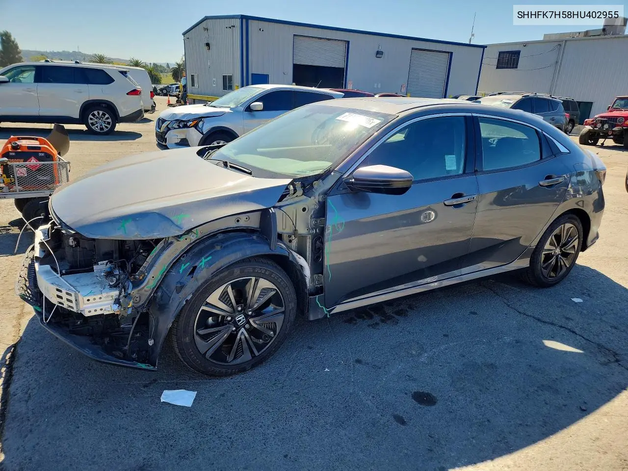 HONDA CIVIC 2017, VIN SHHFK7H58HU402955