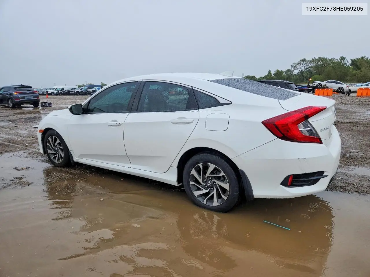 2017 HONDA CIVIC VIN 19XFC2F78HE059205 — фото 2