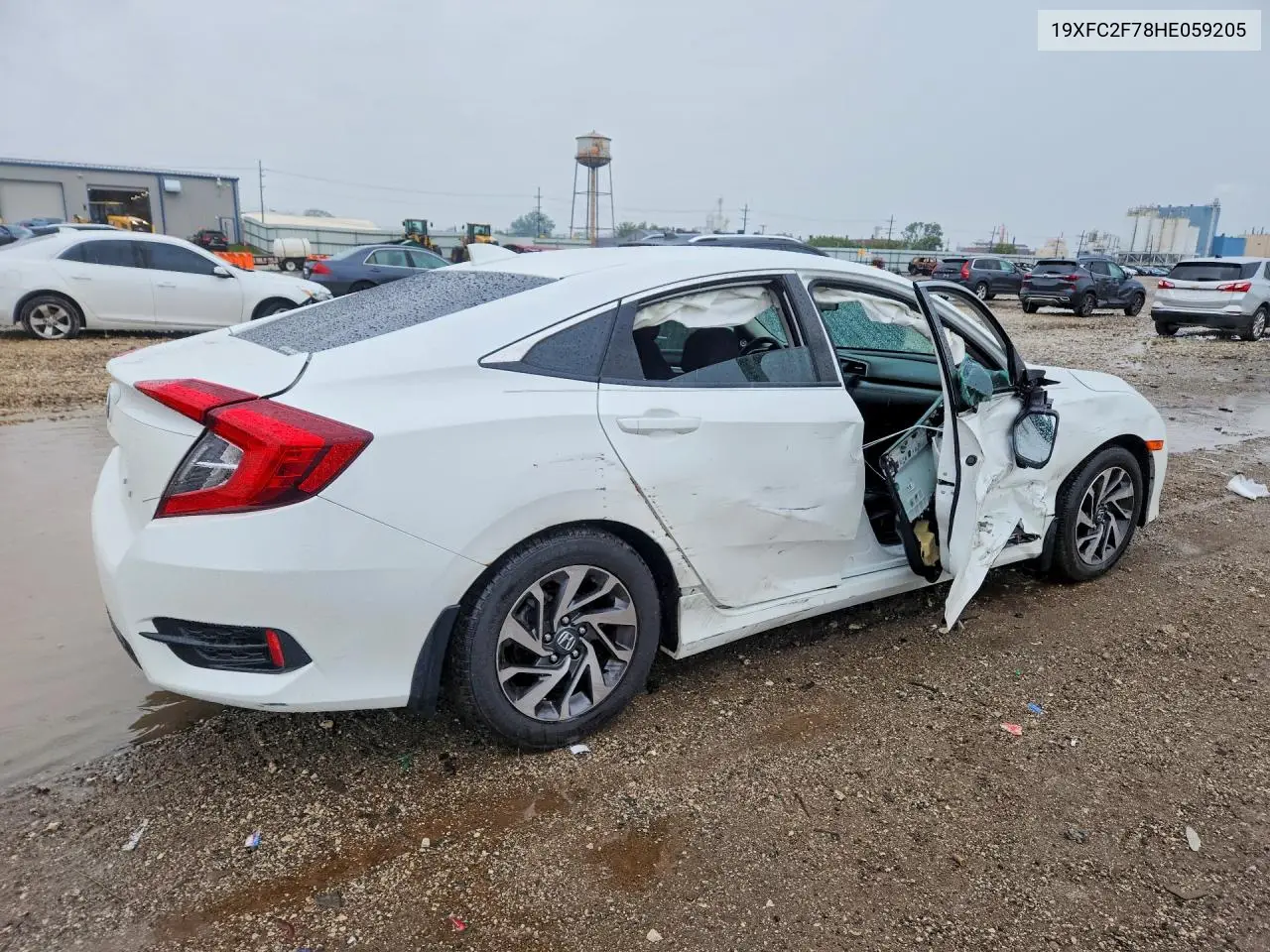 2017 HONDA CIVIC VIN 19XFC2F78HE059205 — фото 3