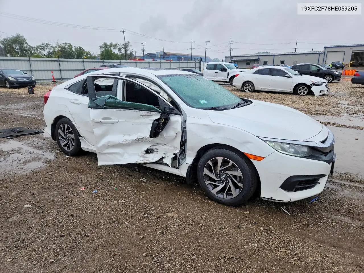 2017 HONDA CIVIC VIN 19XFC2F78HE059205 — фото 4