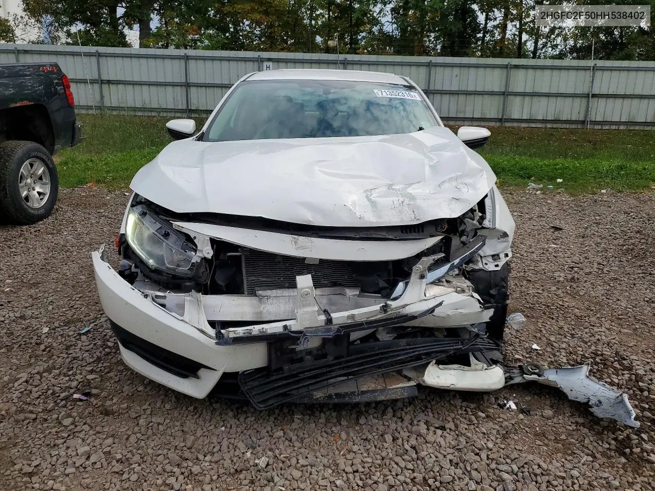 2017 HONDA CIVIC VIN 2HGFC2F50HH538402 — фото 5