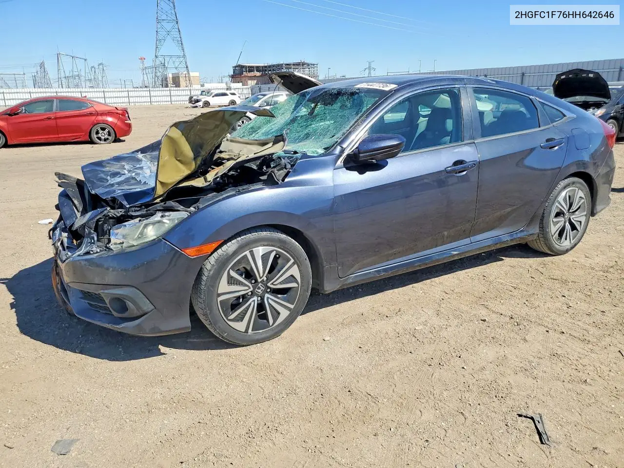 HONDA CIVIC 2017, VIN 2HGFC1F76HH642646