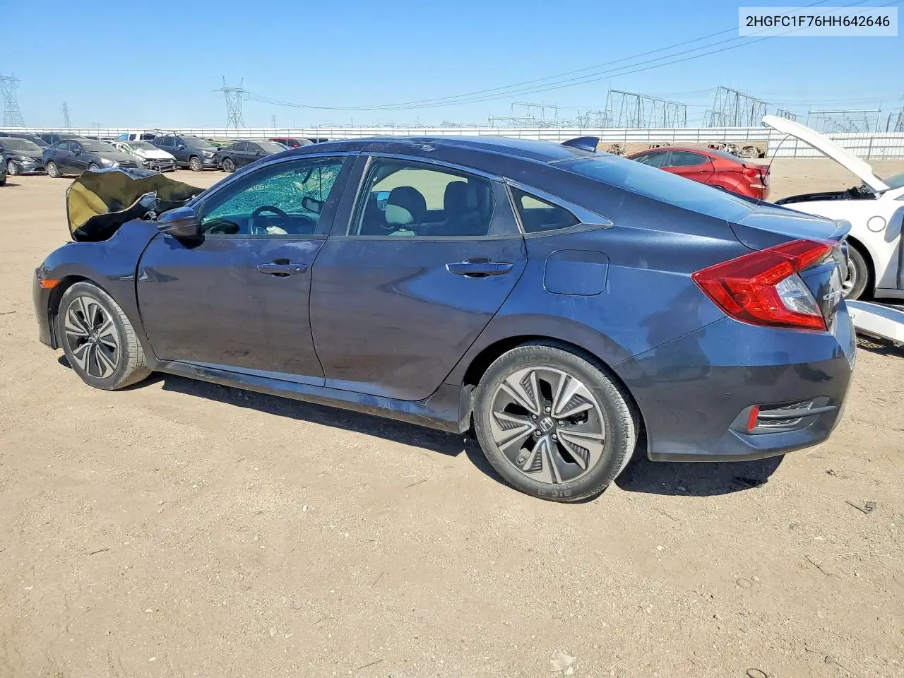 2017 HONDA CIVIC VIN 2HGFC1F76HH642646 — фото 2